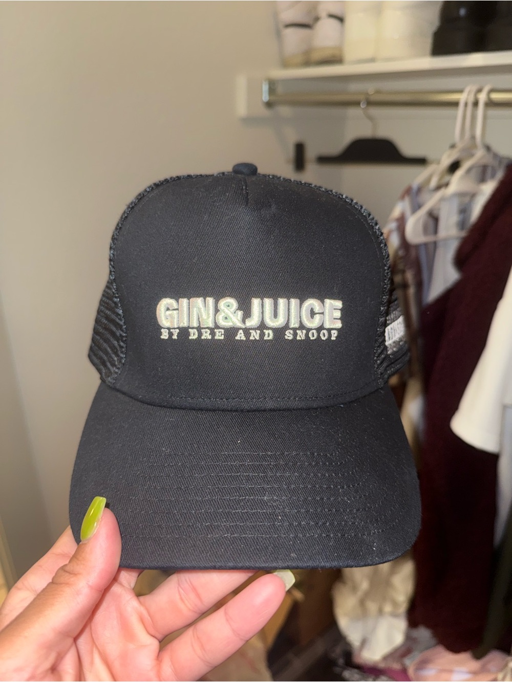 Gin & Juice Black Trucker Hat